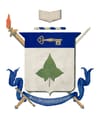 Crest of the Phi Beta Epsilon fraternity.